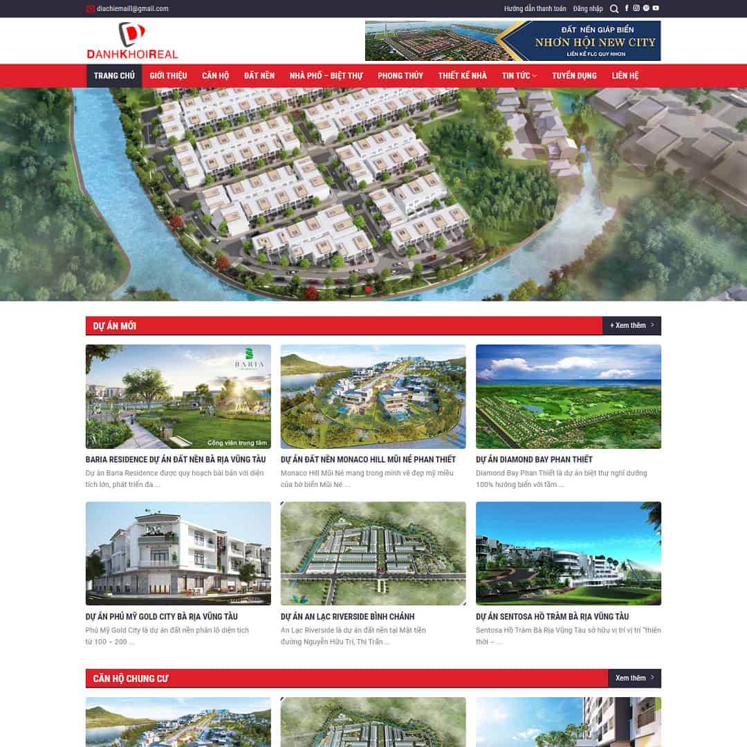 Mẫu Website Bất Động Sản 07 - Cài Đặt Sẵn