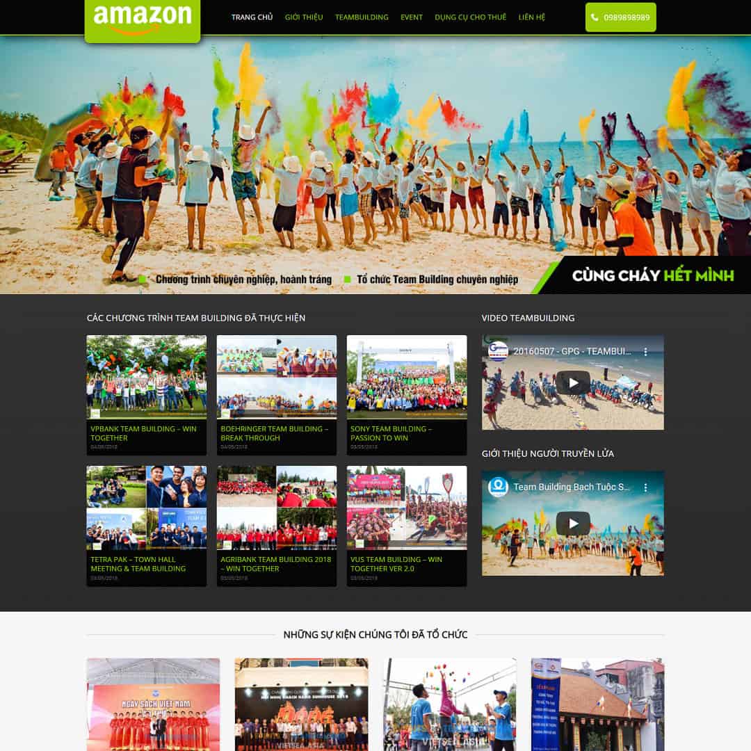 Mẫu Website Công Ty Tổ Chức Sự Kiện 05 - Cài Đặt Sẵn
