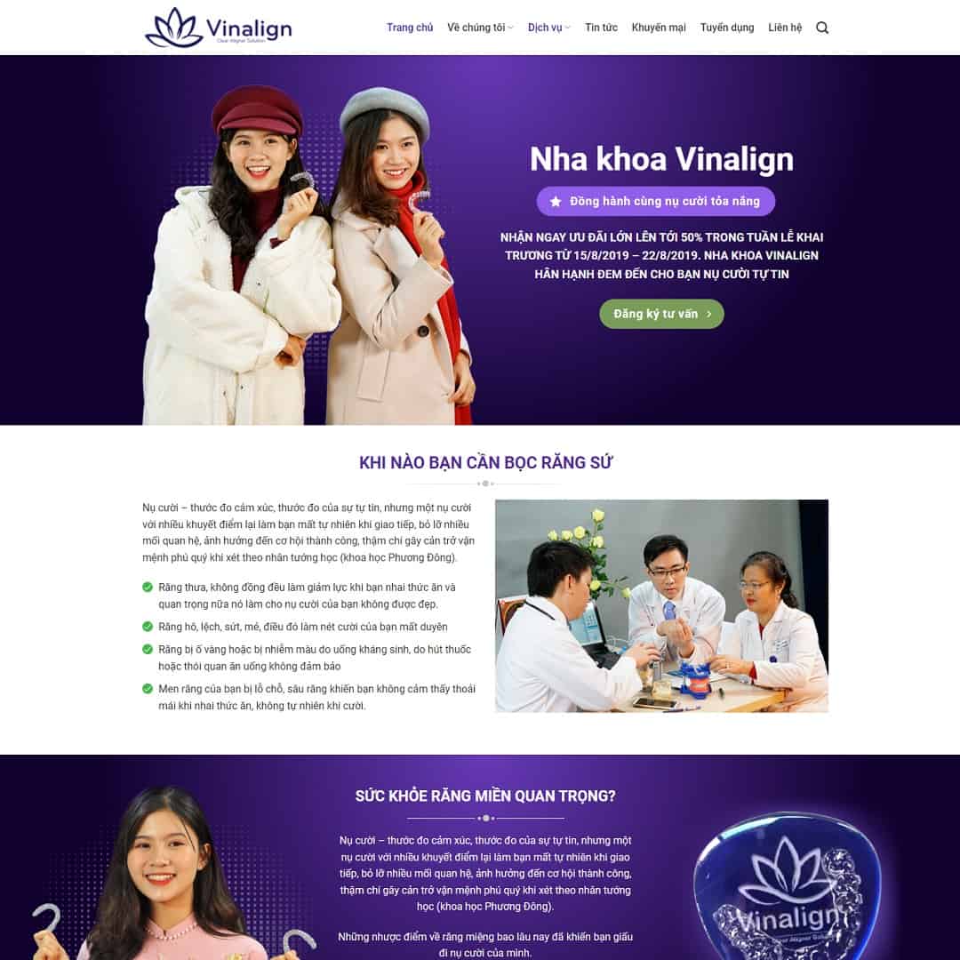 Mẫu Website Dịch Vụ Nha Khoa 03 - Cài Đặt Sẵn