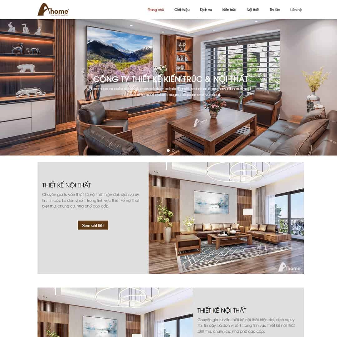 Mẫu Website Nội Thất 12 - Shop Online - Cài Đặt Sẵn