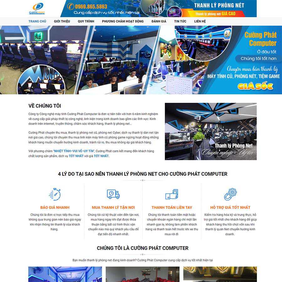 Mẫu Website Thu Mua Thanh Lý Đồ Cũ 03 - Cài Đặt Sẵn