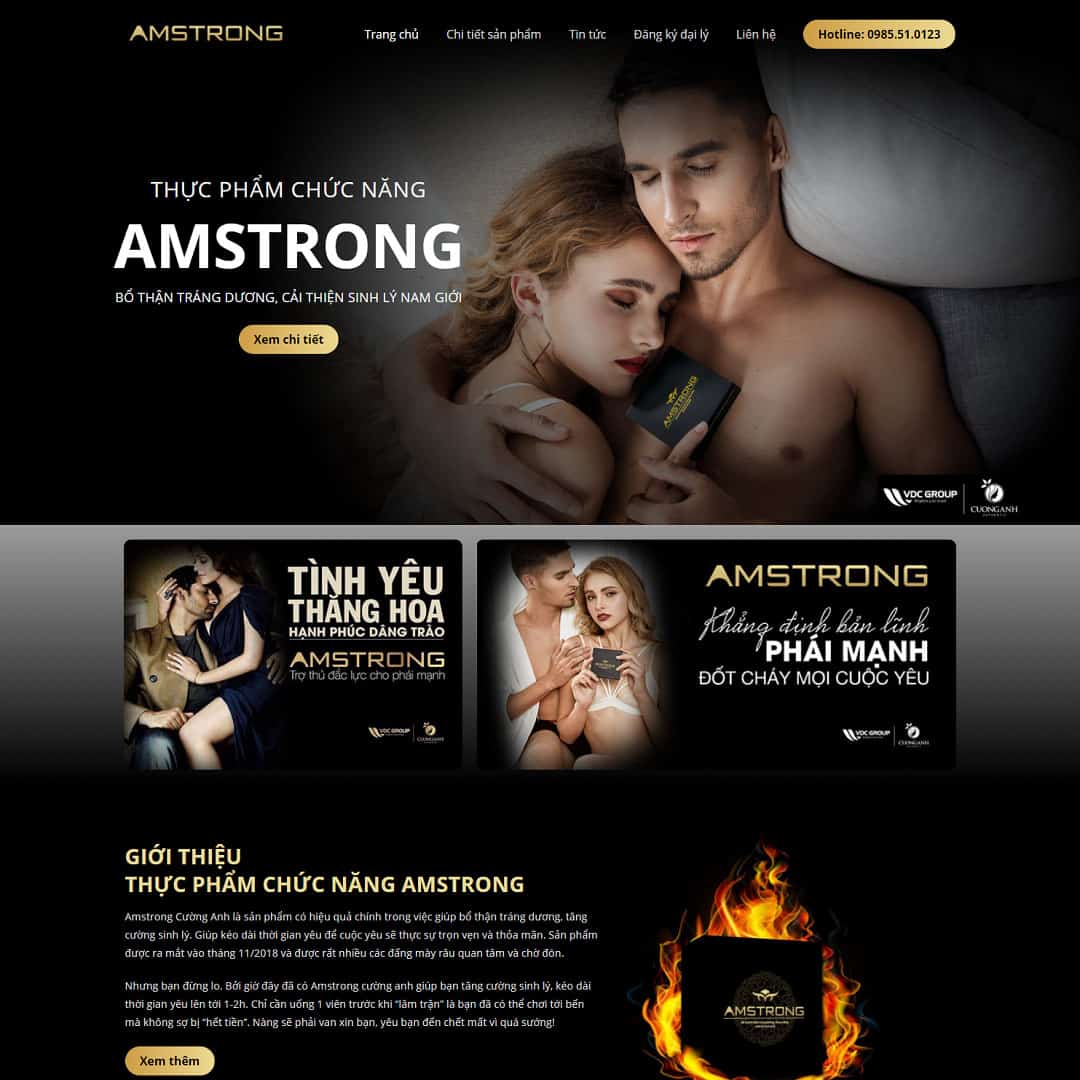 Mẫu Website Thực Phẩm Chức Năng 03 - Shop Online - Cài Đặt Sẵn
