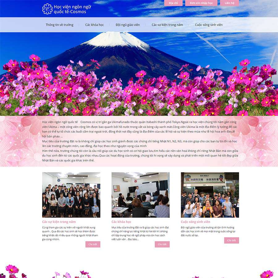 Mẫu Website Công Ty Xuất Khẩu Lao Động 06 - Cài Đặt Sẵn