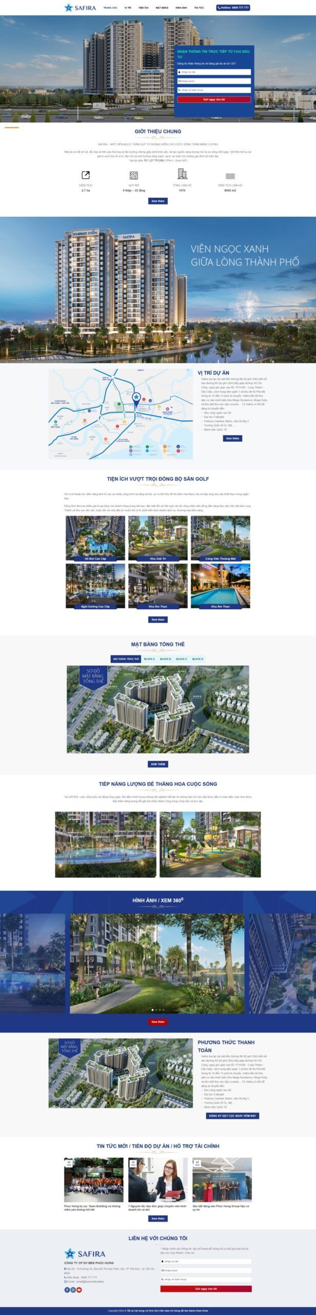Mẫu Website Bất Động Sản 15 - Mua Bán Nhà Đất - Cài Đặt Sẵn