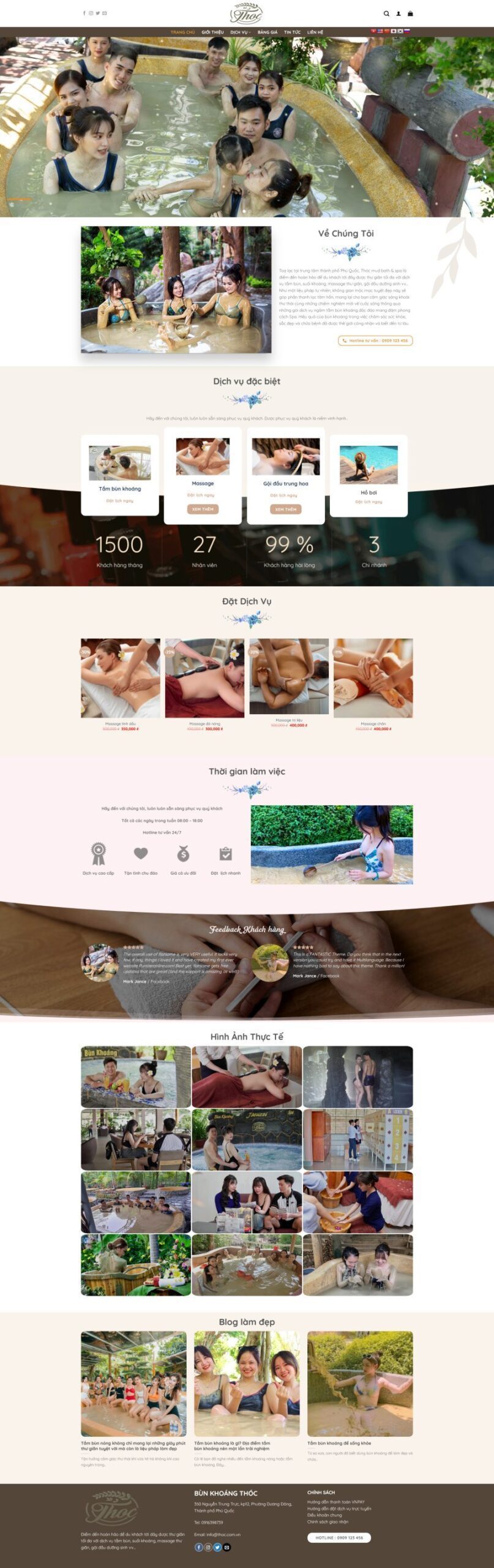 Mẫu Website Khu Du Lịch Sinh Thái - Travel - Cài Đặt Sẵn