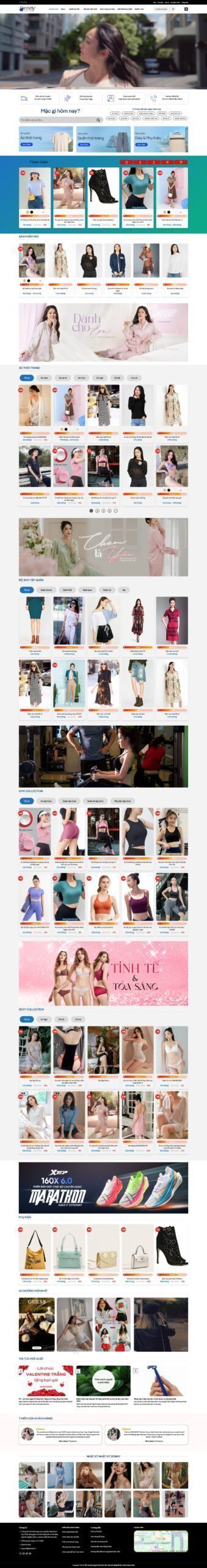 Mẫu Website Thời Trang 35 - Shop Online - Cài Đặt Sẵn