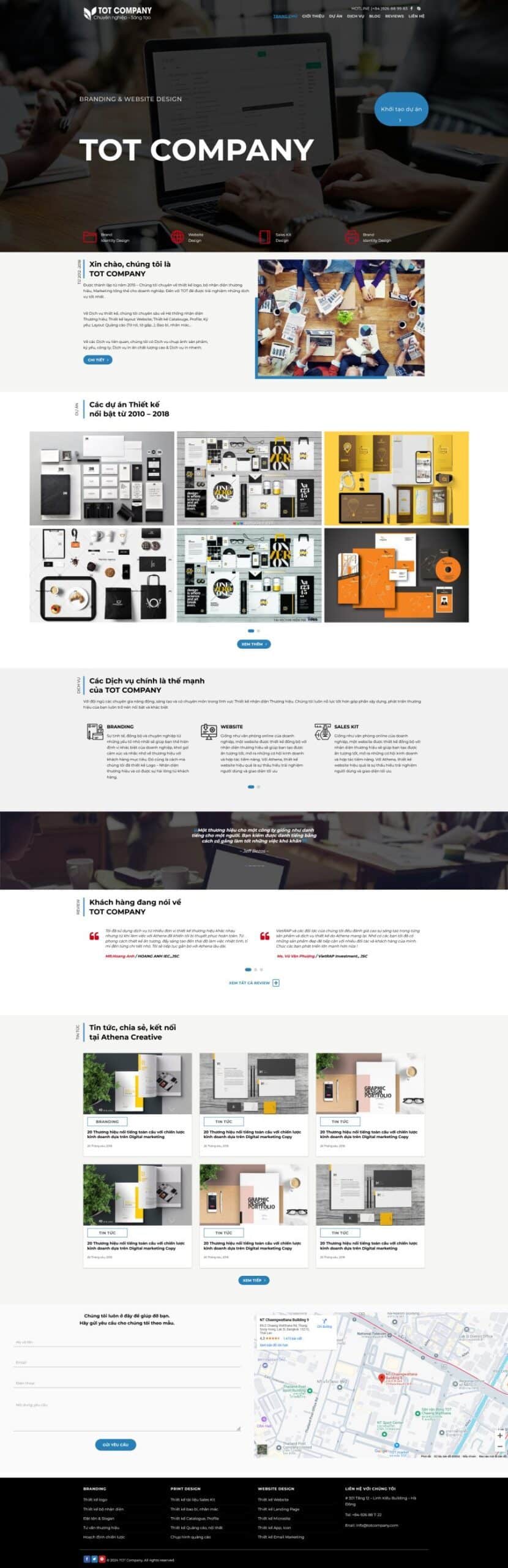 Mẫu Website Công Ty Marketing - Digital Agency - Cài Đặt Sẵn